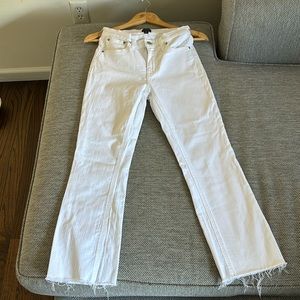 Mid rise flare crop jcrew jeans